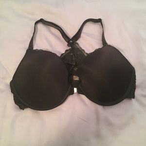 Adore Me Black Lace Racerback Bra- 34DD